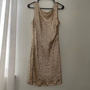 Gold sequin dress size M